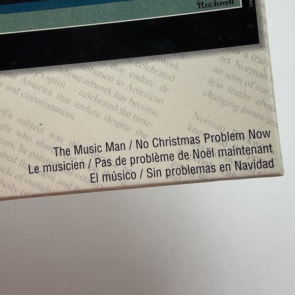 NORMAN ROCKWELL 1000 pc puzzle THE Music Man / No Christmas Problem Now NIB - Picture 3 of 7